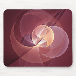 Movement Abstrakt Modern Wine Red Pink Fraktal Kun Mousepad