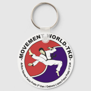 Movement World Taekwondo-Sportler Schlüsselanhänger