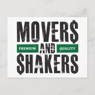 Movers and Shakers - Green Postkarte