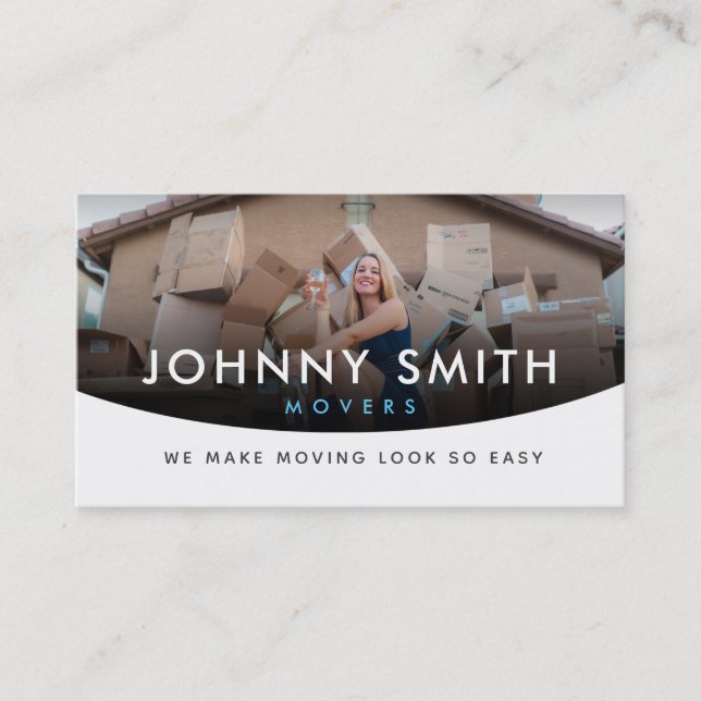 Movers Slogans Business Cards Visitenkarte (Vorderseite)