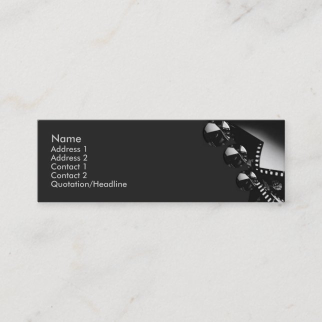 Movie Business Card Mini Visitenkarte (Vorderseite)