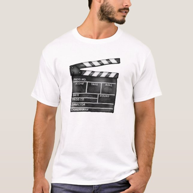 Movie Clapper Board T - Shirt (Vorderseite)