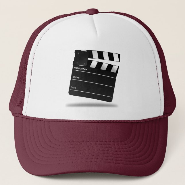 MOVIE CLAPPERBOARD DESIGN FOR FILM BUFFS TRUCKERKAPPE (Vorderseite)