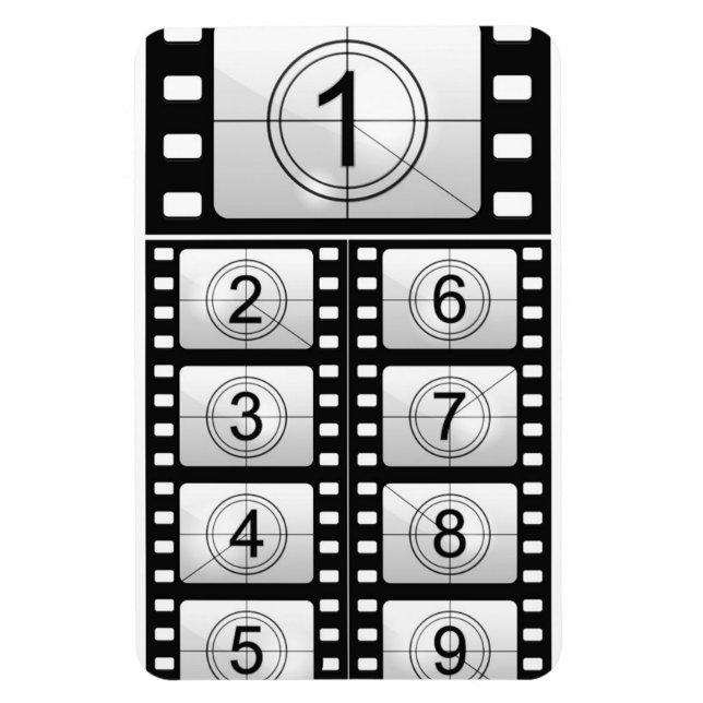 "Movie Countdown" Flexible Magnet (Vertikal)
