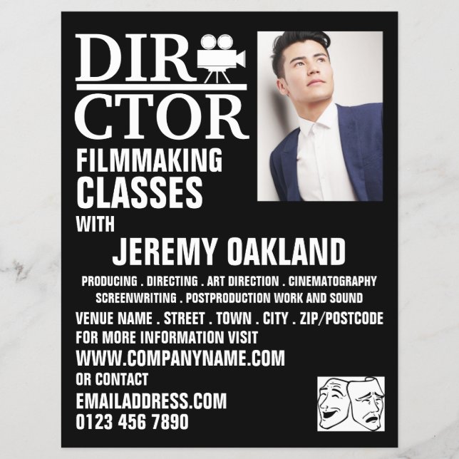 Movie Director, Filmmaking Flyer (Vorne)