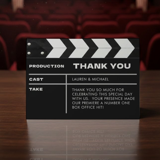 Movie Film Clap Board Dankeskarte (Von Creator hochgeladen)