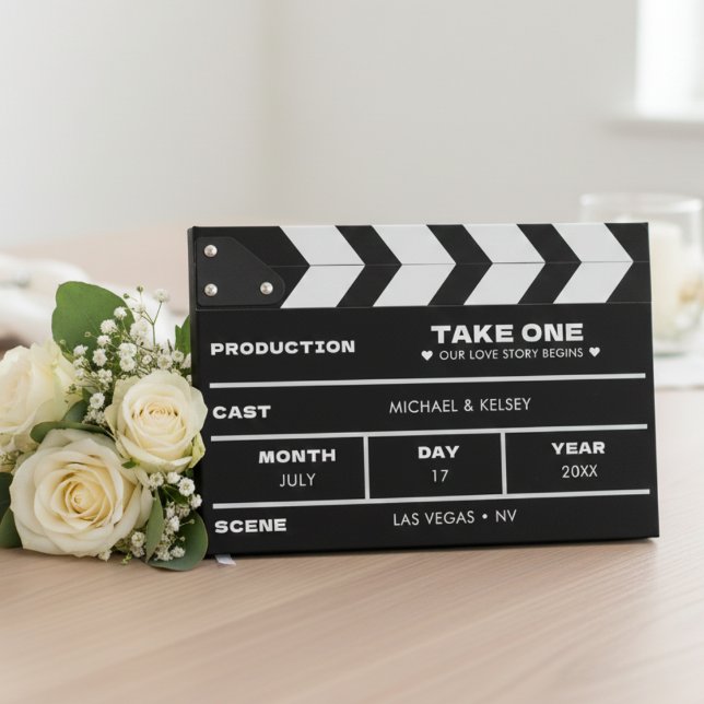 Movie Film Clap Board Wedding Gästebuch (Von Creator hochgeladen)