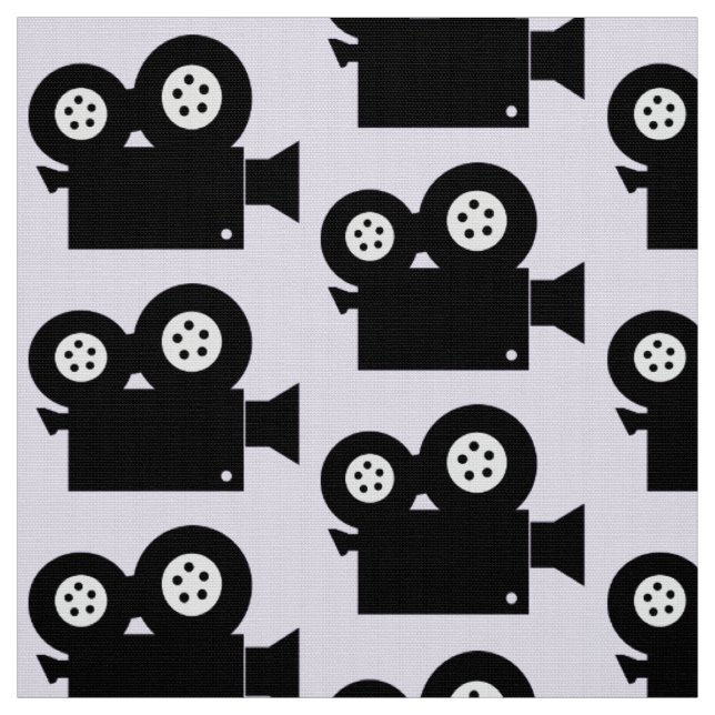 MOVIE-KAMERA-PATTERN-DESIGN FÜR FILMBUFFS STOFF (Muster)
