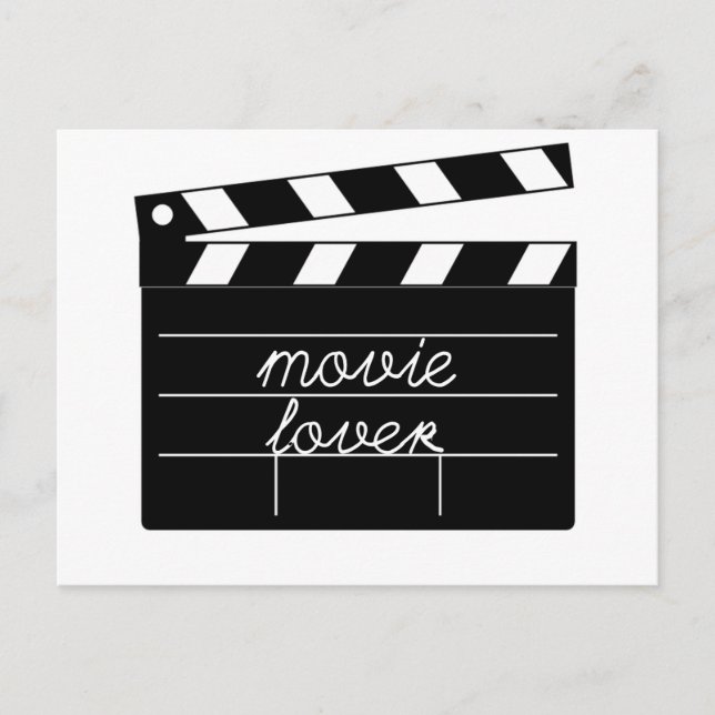 Movie Lover Tshirt Postkarte (Vorderseite)