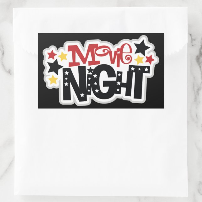 Movie mignon mot de nuit autocollant (Sac)