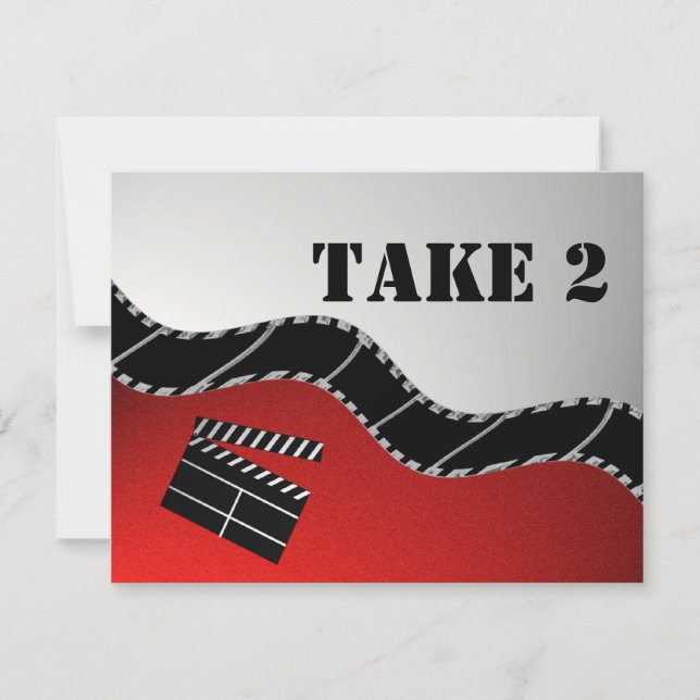 Movie Mitzvah Empfang Einladung (Vorderseite)