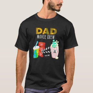 Movie Night Birthday Party Vater Movie Crew Kinder T-Shirt