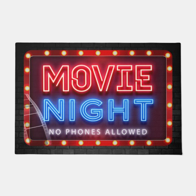 Movie Night Cinema Zimmermatte Fußmatte (Vorderseite)