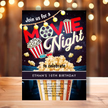 Movie Night Popcorn Kindergeburtstag