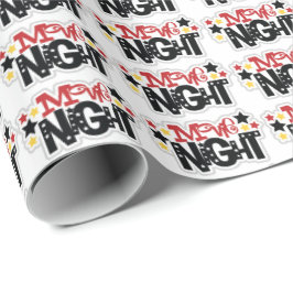 Movie Night Wortart Packpapier Thema