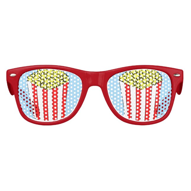 Movie Party Popcorn Partybrille (Vorderseite)