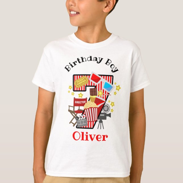 Movie Patry Siebter Geburtstag Junge Shirt (Vorderseite)