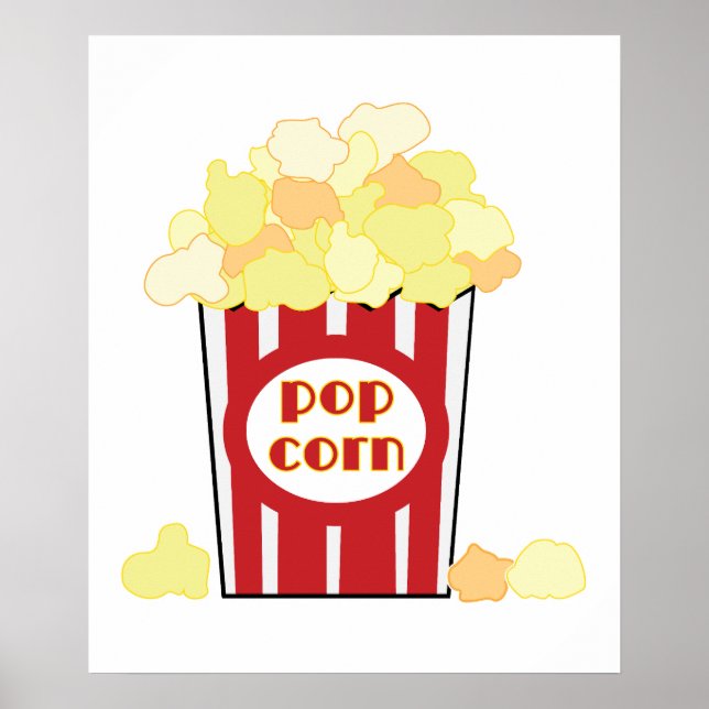 Movie Popcorn Art Poster (Vorne)
