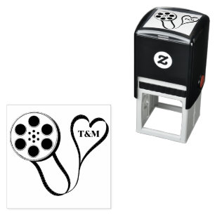 Movie Reel Liebe Personalisierte Hochzeit Permastempel