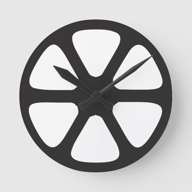 Movie Reel Runde Wanduhr (Vorderseite)