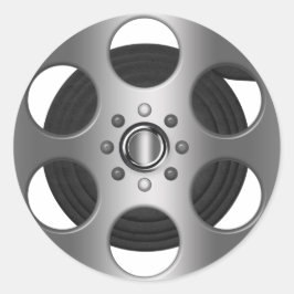 Movie Reel Runder Aufkleber