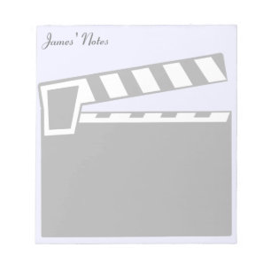 Movie Slate Clapperboard Notizblock
