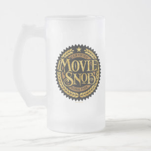 Movie Snob - lustiger Filmliebhaber Mattglas Bierglas