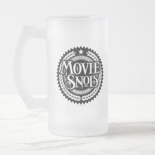 Movie Snob - lustiger Filmliebhaber Mattglas Bierglas