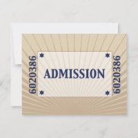 Movie Star Bar Mitzvah Reply UAWG Tan Navy Blue