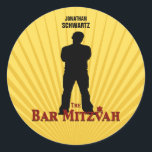 Movie Star Bar Mitzvah Sticker Gelb Blau<br><div class="desc">Man kann alles "markieren" und in das Movie Star Bar Mitzvah Motiv seines Sohnes verwandeln. Aufkleber auf "Filmdosen"-Schachteln, Geschenke, Geschenke, Preise, setzen sie auf Popcorn-Schachteln, kleben sie selbst in die Geschenktaschen ... oder auf praktisch allem, was Sie gewollt haben, um eine kleine Premiere-Geschmack zu geben. (Außerdem können Sie es mit...</div>