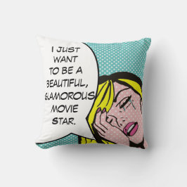 Movie Star Pop Art Throw Kissen