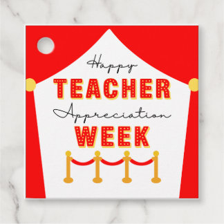 Movie Star Teacher Appreciation Red Carpet Geschenkanhänger