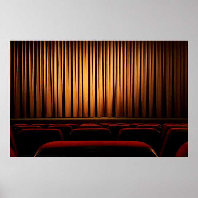 Movie theater curtain theatre movie poster (Vorne)