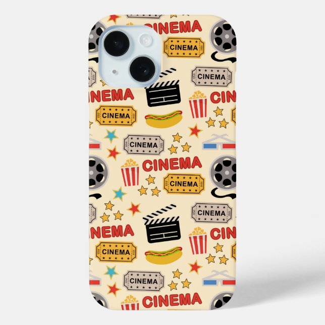Movie Theater Fun Muster Case-Mate iPhone Hülle (Rückseite)