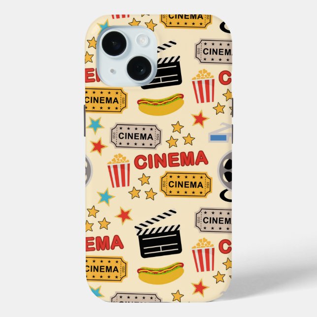 Movie Theater Fun Muster Case-Mate iPhone Hülle (Rückseite)