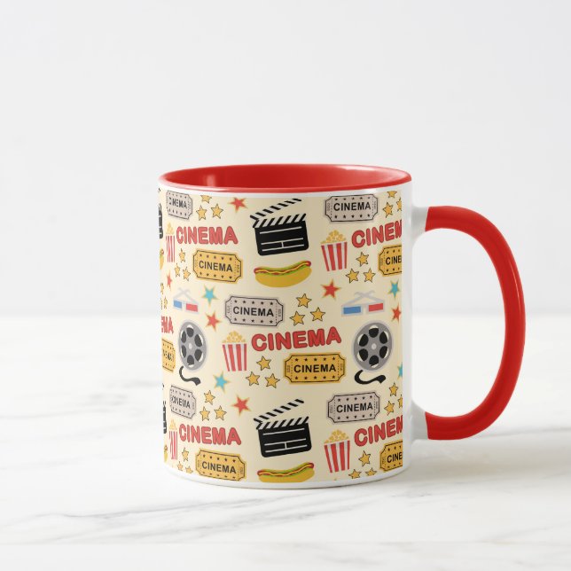 Movie Theater Fun Muster Tasse (Rechts)