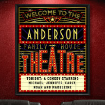 Movie Theater Marquee Zuhause Cinema | INDIVIDUELL