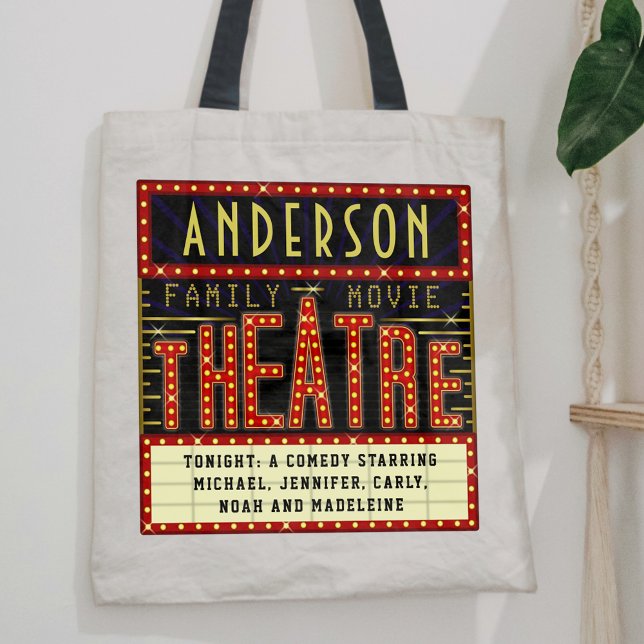 Movie Theater Marquee Zuhause Cinema | INDIVIDUELL Tragetasche (Von Creator hochgeladen)
