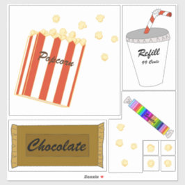 Movie Theater Snacks Aufkleber