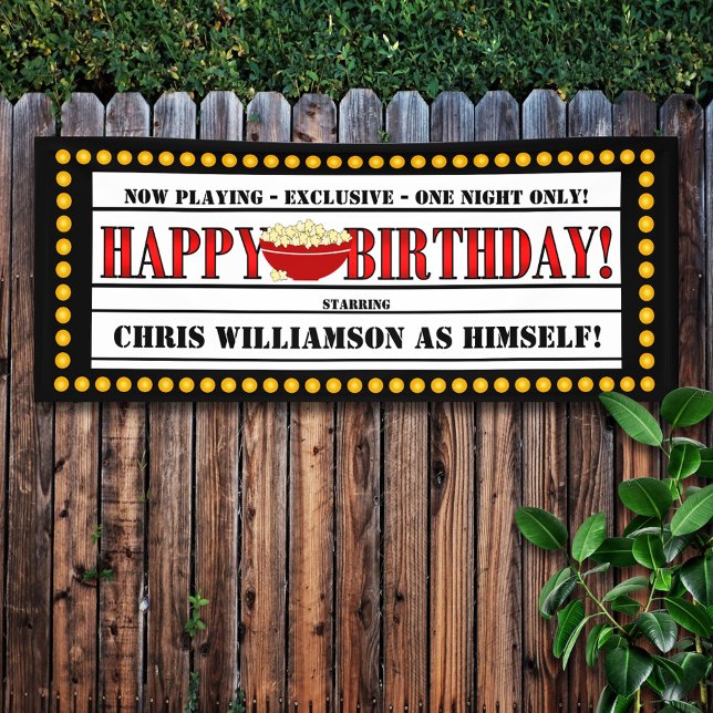 Movie Theme Birthday Banner (Von Creator hochgeladen)