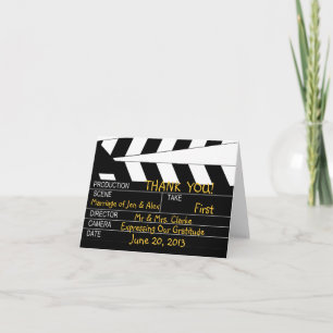 Movie Theme Wedding Vielen Dank Dankeskarte