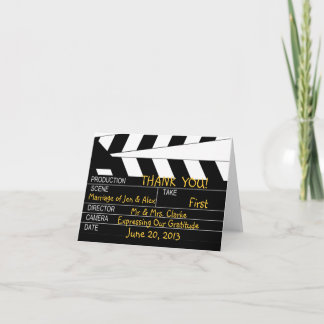 Movie Theme Wedding Vielen Dank Dankeskarte