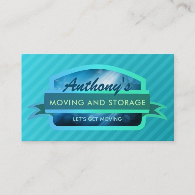 Moving and Storage Slogans Business Cards Visitenkarte (Vorderseite)