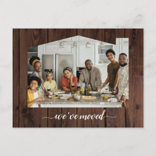 Moving Antique House Ankündigungspostkarte