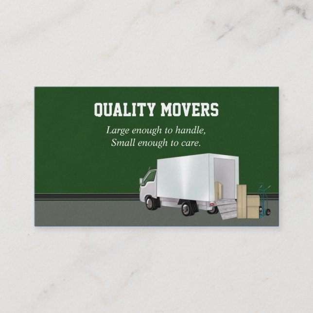 Moving Company, Carte de visite (Devant)