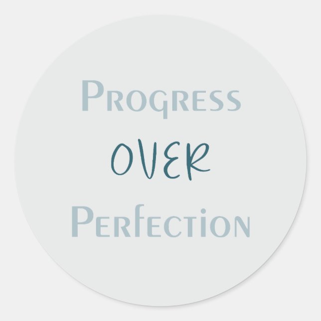 Moving Forward With Intention Minimalist Design Runder Aufkleber (Vorderseite)