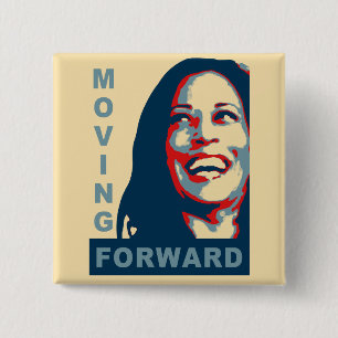 MOVING FOWARD - Kamala Harris für Präsident 2024 Button