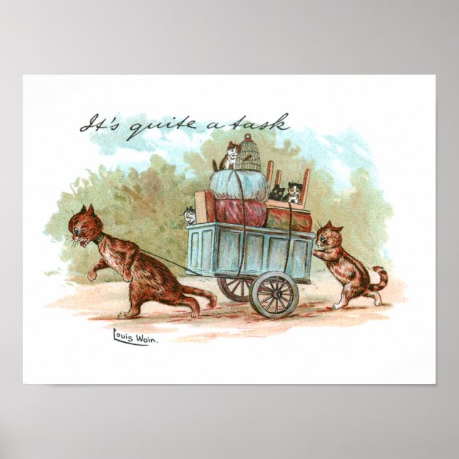 Moving House Louis Wain Poster (Vorne)