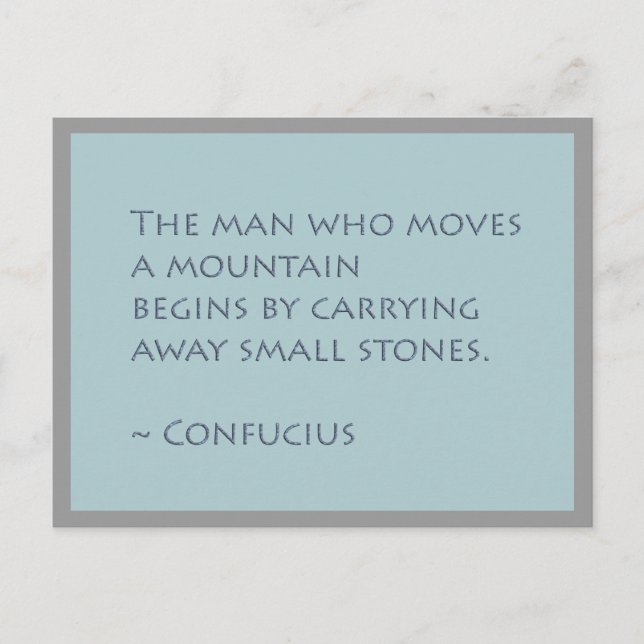 Moving Mountains Inspiration Postcard Postkarte (Vorderseite)