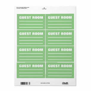 Moving Packaging Organizing Labels - Gästezimmer